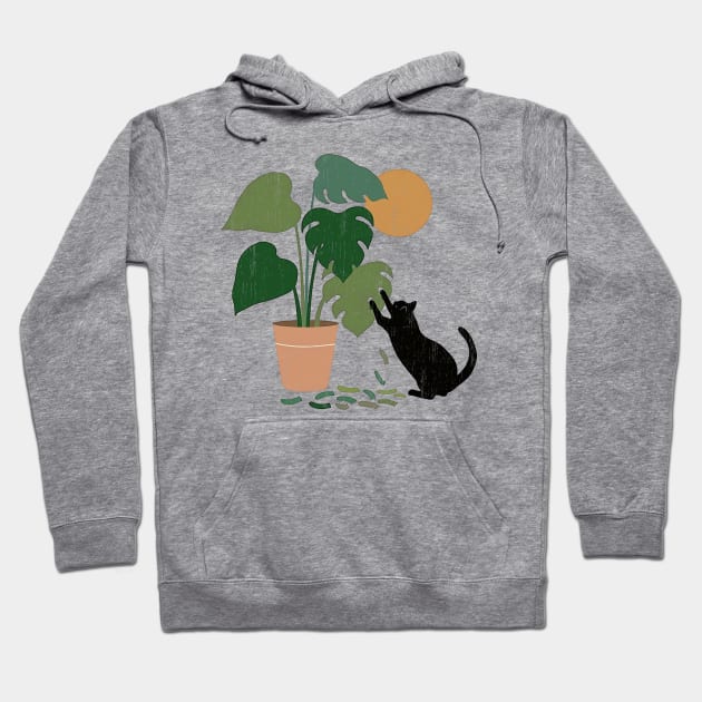 Monstera Hoodie by Number 17 Paint